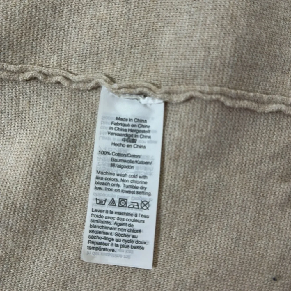 J Crew Woman’s 100% Cotton Open‎ Cardigan With Pockets